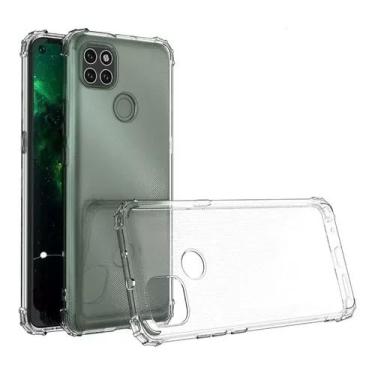 Imagem de Capa silicone transparente para Motorola G9 Power com borda reforçada anti-impacto