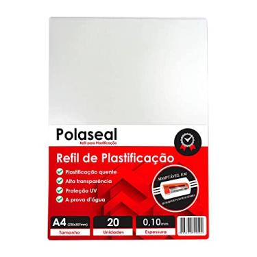 Imagem de Polaseal Plástico para Plastificação A4 220x307x0,10mm 20un