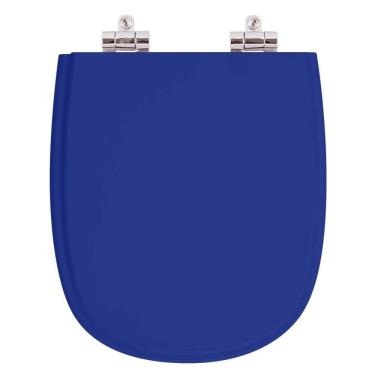 Imagem de Assento Sanitario Poliester Com Amortecedor Sabatini Azul Para Vaso Icasa