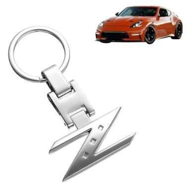 Imagem de iJDMTOY Anel de metal cromado polido Ally letra Z compatível com Nissan 240ZX 280ZX 300ZX 350Z 370Z Z Z carro