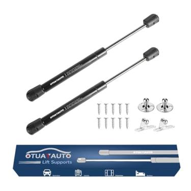 Imagem de OTUAYAUTO Suporte a gás de 25,4 cm - Suporte universal de elevação de 45 N/4,5 kg - para tampa de armário, caixa de ferramentas de brinquedo, abridor de pistão de porta, suporte de elevação de