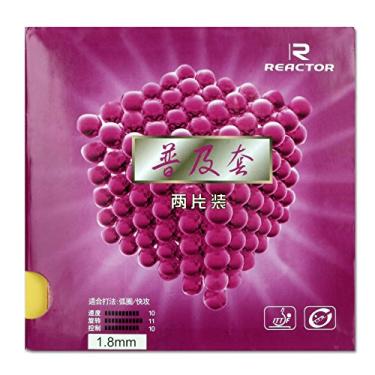 Imagem de 2x Borrachas Tênis de Mesa Reactor Corbor Aprovado ITTF Profissional, Cores Preto e Vermelho, para Jogadores de nível Iniciante e Intermediário