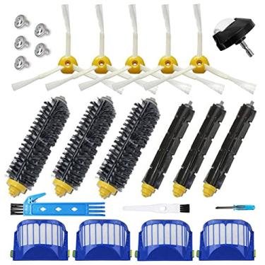 Imagem de Theresa Hay Substituição 4 filtros Aero Vac + 3 conjuntos de escova batedor + 5 escovas laterais para iRobot Roomba 600 Series 610 620 625 630 650 660