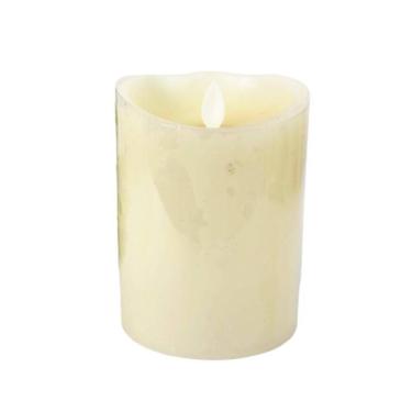 Imagem de Vela De Led Cintilante Decorativa Redonda 12,5X9Cm Parafina