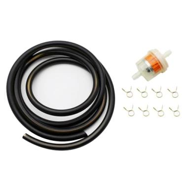 Imagem de PRO BAT 8 mm x 1,5 m (8 mm x 1,5 m) Tubo de mangueira de combustível para motocicleta, linha de gás de óleo, tubo de mangueira de gasolina para quadriciclo Dirt Bike Go Kart Moped Pocket Bike A