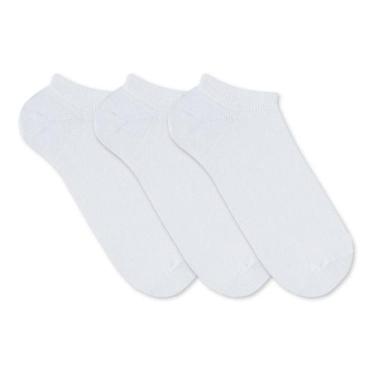 Imagem de Kit 3 Pares Meia Cano Curto Soquete Unissex Adulto Infantil - Liso, Br