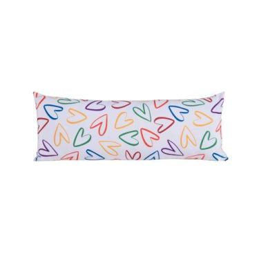 Imagem de Fronha de Travesseiro de Corpo Fofuxão Colorê Micropercal 146x46cm com