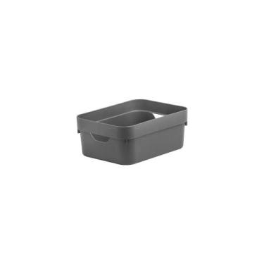 Imagem de Caixa Organizadora Chumbo Cube 2L Ou, U