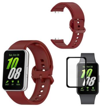 Imagem de Pulseira Sport para Samsung Galaxy Fit3 + pelicula - teck King, Vinho