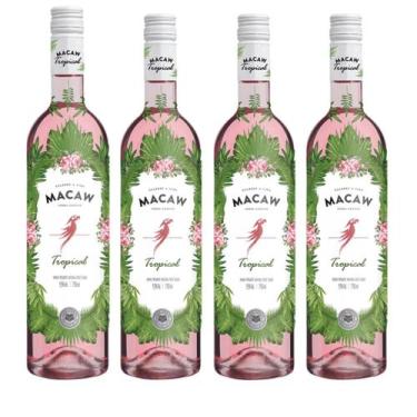 Imagem de Vinho Rose Frisante Casa Perini Macaw Tropical Caixa 4un