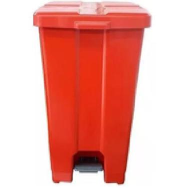 Imagem de Cesto C/ Pedal Plástico 30l Várias Cores Coleta Seletiva Jsn, Vermelho