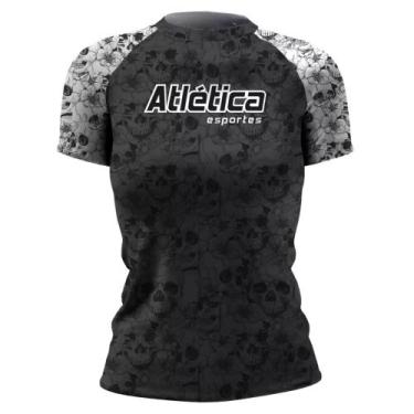 Imagem de Rash Guard Skull Feminina MC Atlética Esportes, P