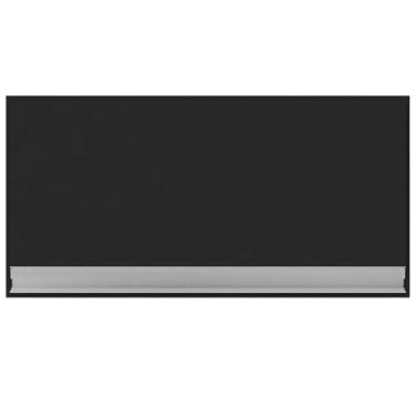 Imagem de Armário Aéreo Geladeira Andréia 1 Porta 60 cm Preto Fosco 1837 AJL Móv