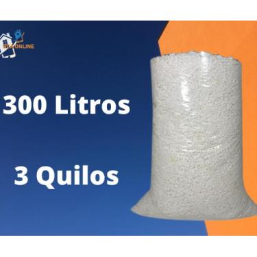 Imagem de Flocos Isopor para Construção Civil e Concreto Leve 3kg (300 Litros) -