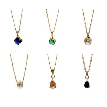 Imagem de Joias Folheadas A Ouro E Prata Kit 10 Colares Para Revenda - Jady Joia