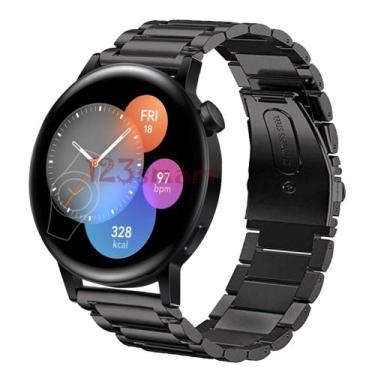 Imagem de Pulseira de Aço Inoxidável para GT3 42mm GT3 46mm - 123Smart, Preto, 4
