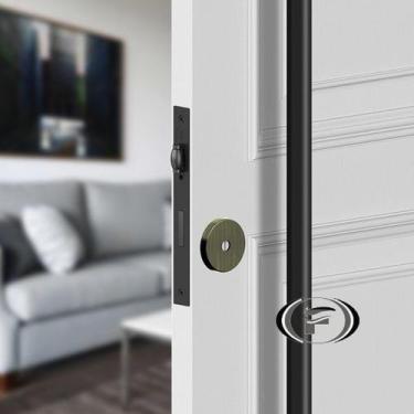 Imagem de Fechadura Rolete 821 Tetra Roseta Redonda 3f, ANTIQUE