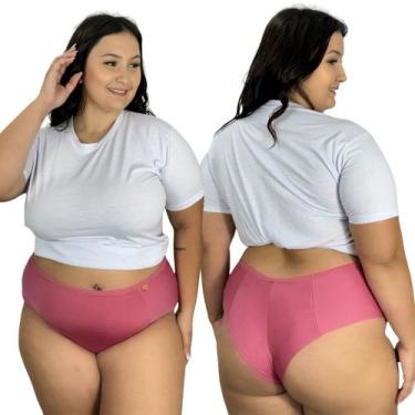 Imagem de Kit 5 Calcinha Plus Size Calçola Atacado Cós Alto Pala Sortido - Ephig