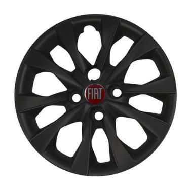 Imagem de Calota 293CB Cubo Baixo Aro 14 Preto Fosco Argo Mobi Palio V - Garagem