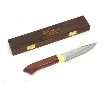 Imagem de Faca Cozinha e Mesa Arkhip Churrita 5'' Cabo Madeira Caixa