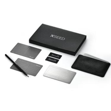 Imagem de SecuX – XSEED – Carteira segura de Bitcoin com placa de aço para armazenamento de sementes criptográficas – Compatível com carteiras SecuX, Ledger, Trezor Hardware Wallets..
