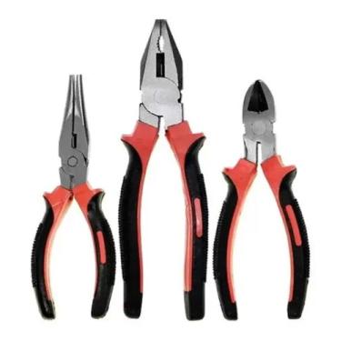 Imagem de Kit de Alicates de Corte Universal e Bico com Cabo Emborrachado House 