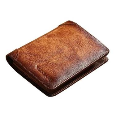 Imagem de Carteira Masculina Em Couro  Com rfid - manbang/bumerang