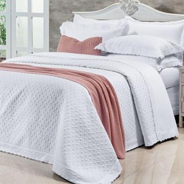 Imagem de Colcha Cobre Leito Queen 3 peças 100% Algodão Percal 400 Fios Egípcio 