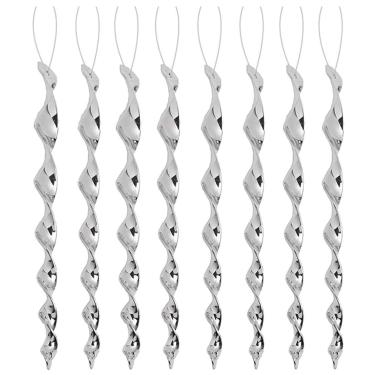 Imagem de 8 Hastes Refletoras Prateadas de 29-30 cm, Repelente Reflexivo de Pássaros para Varanda, Jardim e Pomar