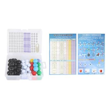 Imagem de Kit de Modelo Molecular de Química, Kit de Modelo Molecular de Química Orgânica 136PCS Com Bolas de átomos, Ligações de Link, Ferramenta de Remoção de Link, Caixa de