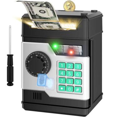 Imagem de Cofrinho eletrônico automático NAFEIV com senha e dedo