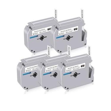 Imagem de Womiten Fita Ptouch 12 mm 0,47 branca M-K231 substitui para refil Brother Label Maker, M-K231s MK231 M para P Touch PT-M95 PT-90 PT-80 PT-70 PT-65 PT-55 PT-45 M960, pacote com 5