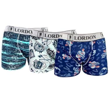 Imagem de Cueca Boxer Box kit 5 Peças P ao Plus Size Adulto Masculino Estampada 