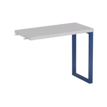 Imagem de Mesa Complemento Tubolar PE 40 Pandin 90 Cm Cinza e Azul Del Rey