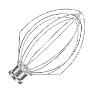 Imagem de Wiselet Batedor de Aço Inoxidável K5A para Misturador de Tigela Kitchenaid 5Qt, Adequado para K5, K5Ss, Kg25, Kp50, Ksm6573, Ksm450/500, Batedor de Balão de 7,1 '', Resistente, Seguro para Máquina de