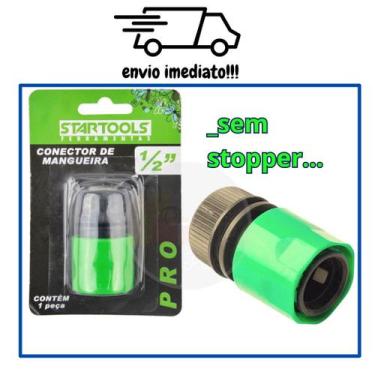 Imagem de Conector Rápido de Mangueira de Jardim em Plásticoc/ Bloqueador de Pas