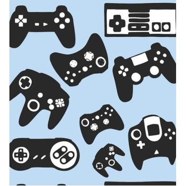 Imagem de Papel De Parede Joystick Boy Fundo Azul - PAPEL E PAREDE ADESIVOS