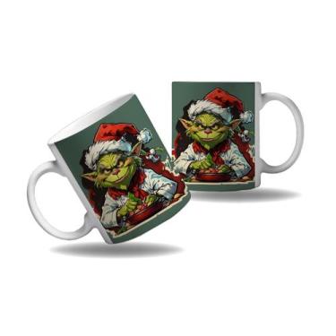 Imagem de Caneca Presente Grinch Cozinheiro Chefes Cozinha Profissão - Enjoy Sho