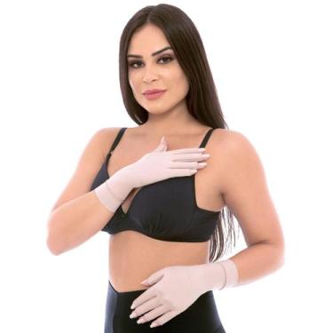 Imagem de Luva Proteção Solar UV Curta Com Dedos Tratamento Queimadura - Model S