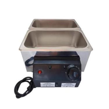 Imagem de Derretedeira Multiuso 5kg 2 cubas Profissional Inox - EASA, 110