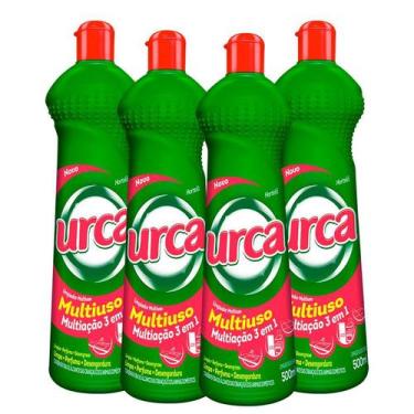 Imagem de Kit 4 Multiuso Urca Maxx Hortelã Verde 500ml