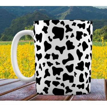 Imagem de Caneca Branca Personalizada Animal Estampa Vaca Vaquinha - GMH Prod. S