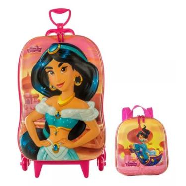 Imagem de Kit mochila diplomata 3d jasmine com lancheira