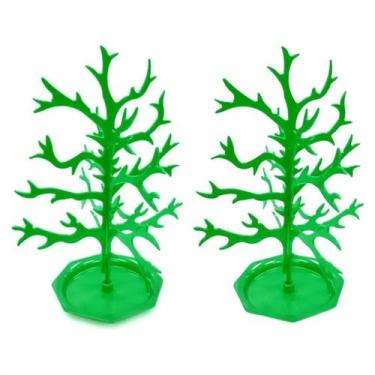 Imagem de Kit 2 Petisqueira Arvore Acrílica Mesa Frutas Doces Verde - LSC Toys