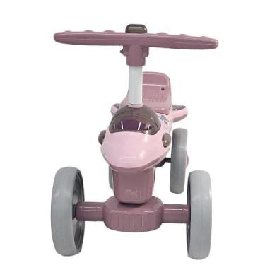 Imagem de Quadriciclo Infantil  de Equilibrio Luz e Som Rosa - Diversão sem Limi
