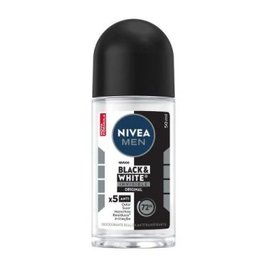Imagem de Desodorante Antitranspirante Nivea Men Roll On Invisible Black & White