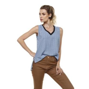 Imagem de Blusa Nino Danieli Regata Estampa Poá Feminina-Feminino