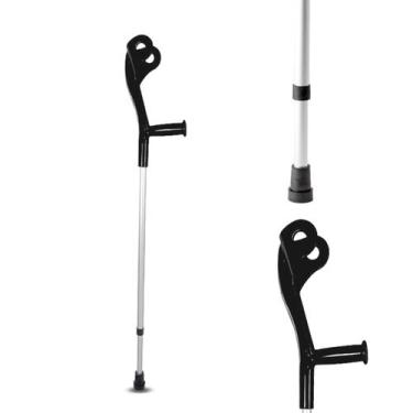 Imagem de Muleta Canadense POP Fixa Adulta Preta M407 (UND) - Indaia