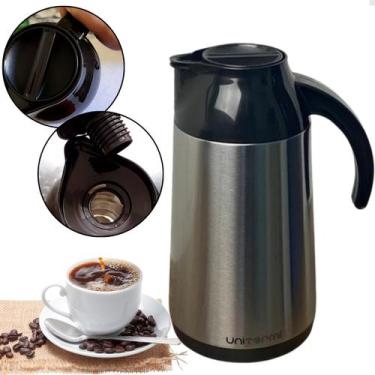 Imagem de Garrafa Térmica Inox 1Litro Elegante Café Chá Chimarrão Água - Uniterm