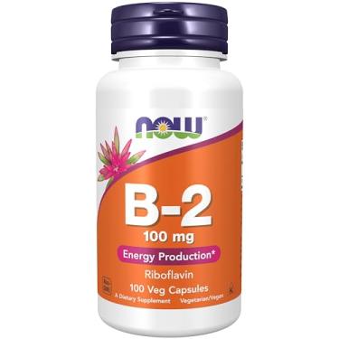 Imagem de NOW Foods - Riboflavina Vitamina B2 100 mg - 100 Cápsulas vegetarianas
